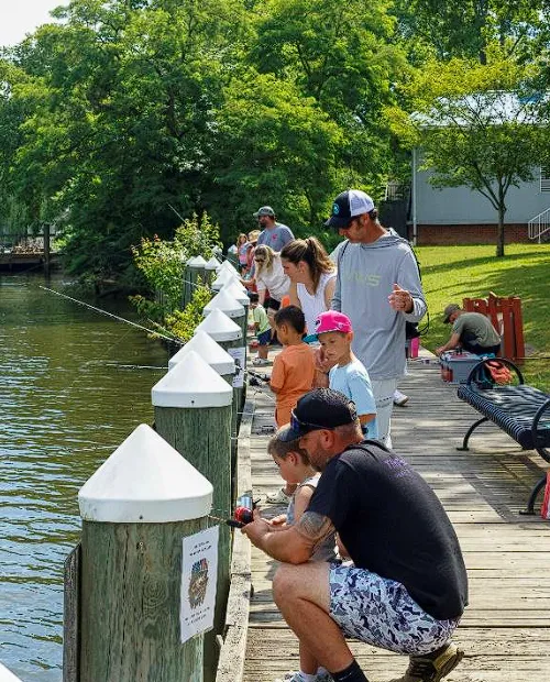 Ike Foundation Hook'Em Early Kids Fishing Event Fish Catch